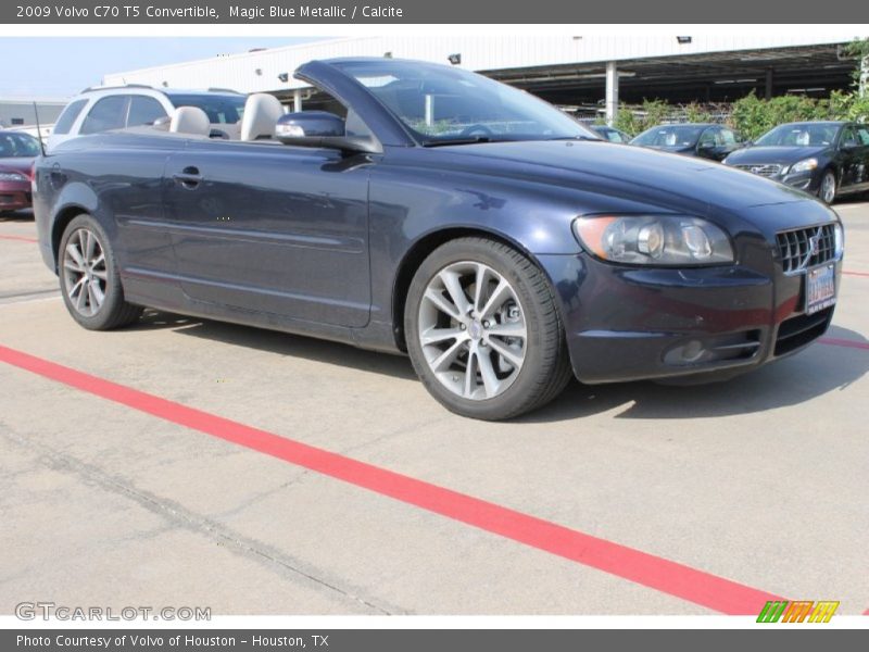 Magic Blue Metallic / Calcite 2009 Volvo C70 T5 Convertible