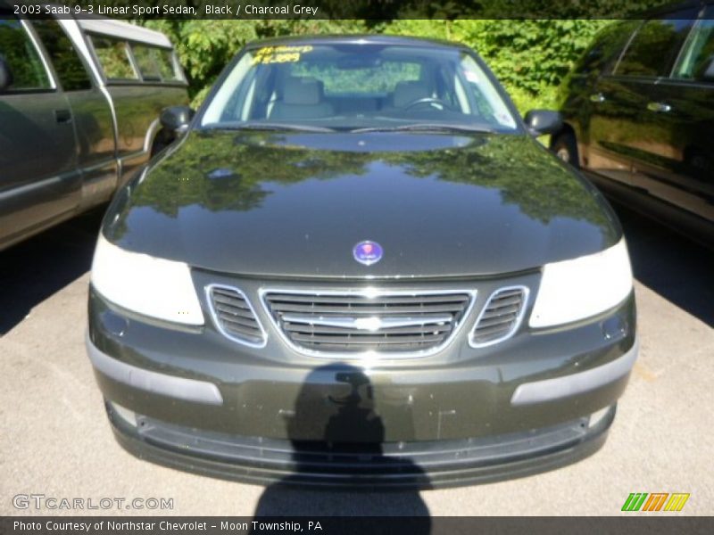 Black / Charcoal Grey 2003 Saab 9-3 Linear Sport Sedan