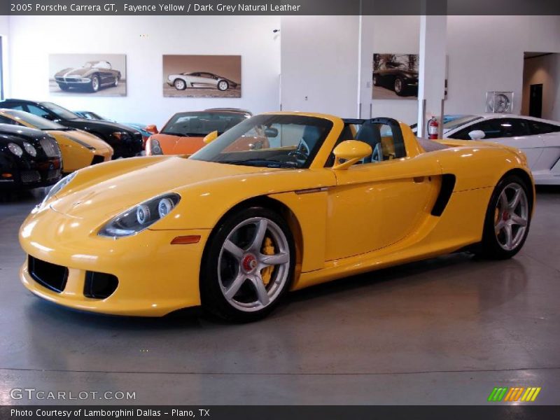 Fayence Yellow / Dark Grey Natural Leather 2005 Porsche Carrera GT