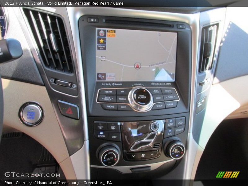 Venetian Red Pearl / Camel 2013 Hyundai Sonata Hybrid Limited