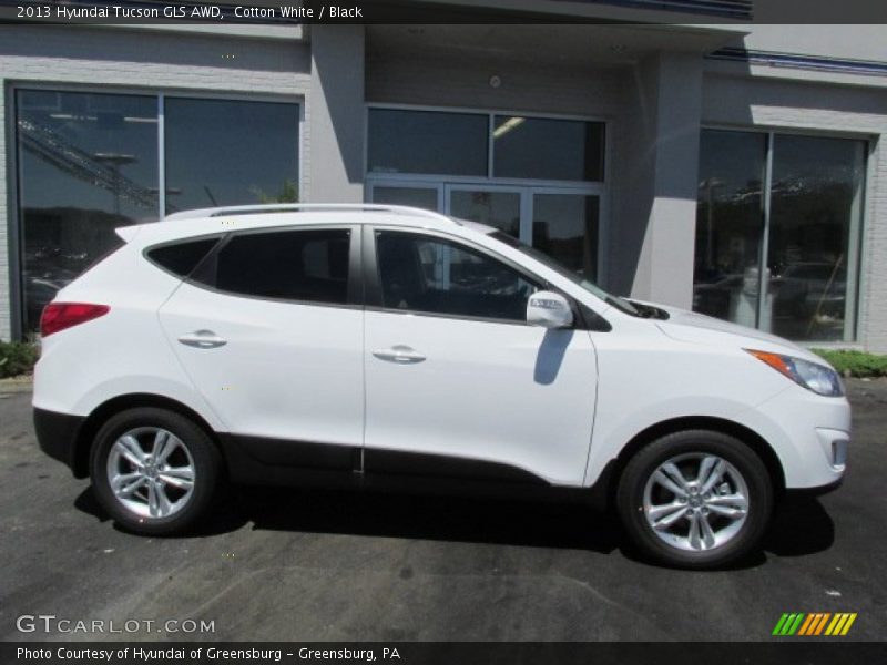 Cotton White / Black 2013 Hyundai Tucson GLS AWD