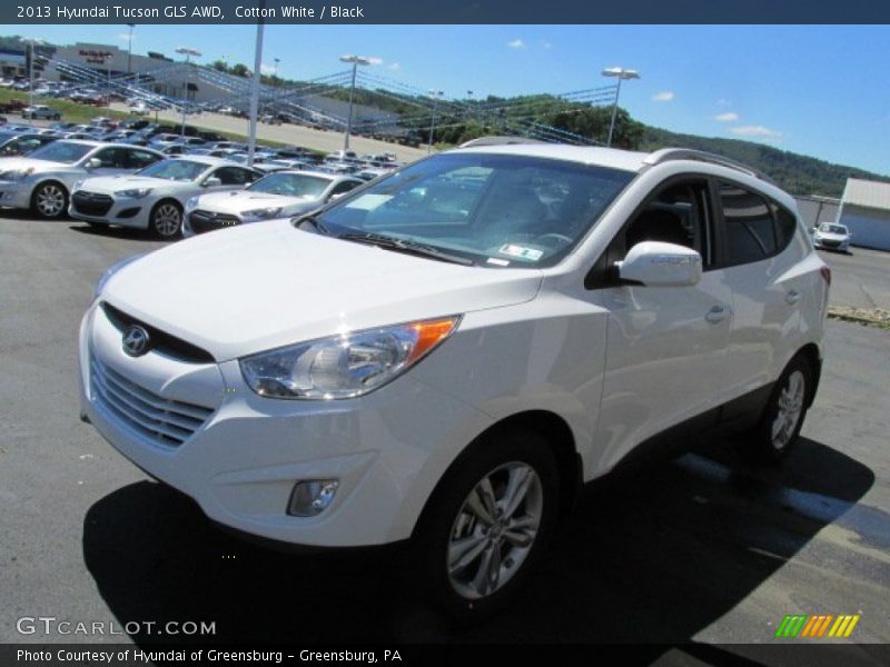 Cotton White / Black 2013 Hyundai Tucson GLS AWD