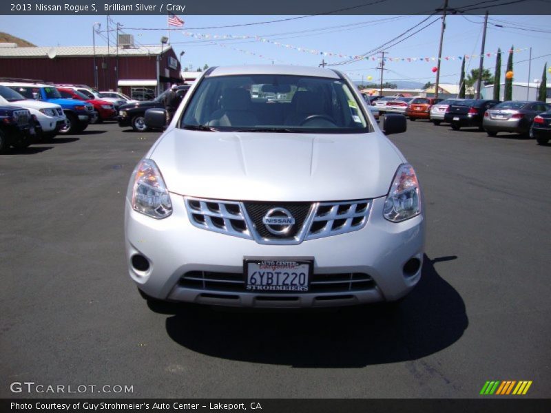 Brilliant Silver / Gray 2013 Nissan Rogue S