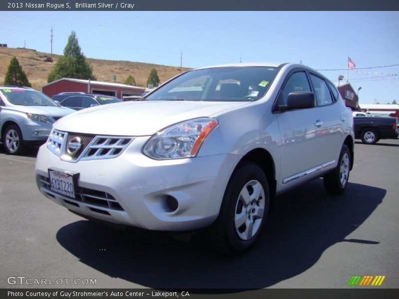 Brilliant Silver / Gray 2013 Nissan Rogue S