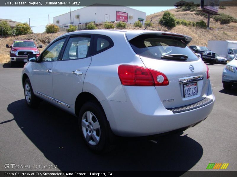 Brilliant Silver / Gray 2013 Nissan Rogue S