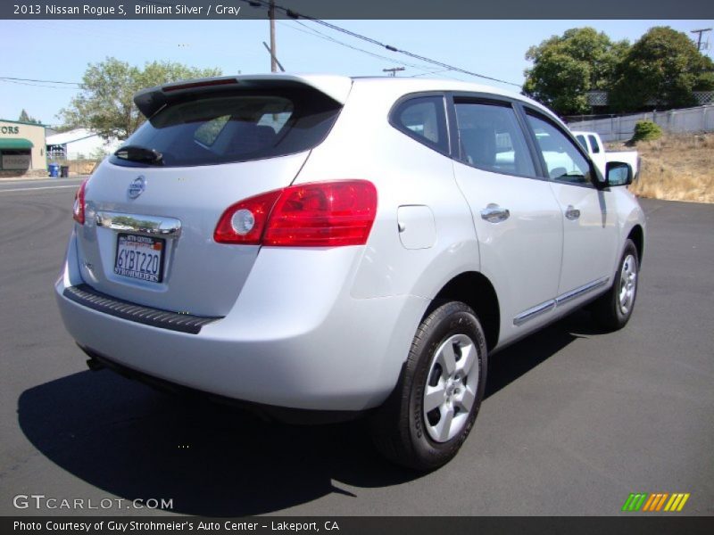 Brilliant Silver / Gray 2013 Nissan Rogue S