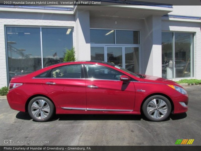 Venetian Red Pearl / Camel 2013 Hyundai Sonata Hybrid Limited