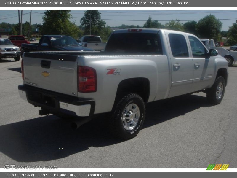 Sheer Silver Metallic / Light Titanium/Dark Titanium 2010 Chevrolet Silverado 2500HD LTZ Crew Cab 4x4