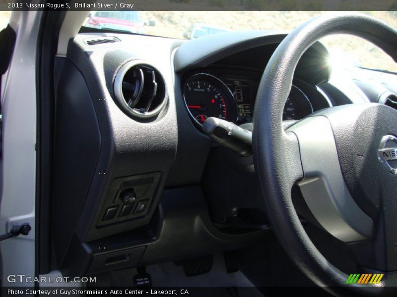Brilliant Silver / Gray 2013 Nissan Rogue S