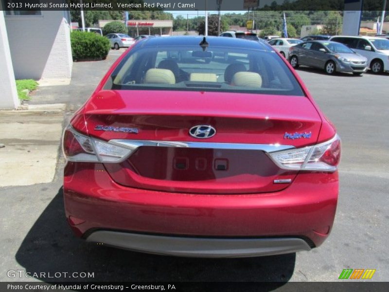 Venetian Red Pearl / Camel 2013 Hyundai Sonata Hybrid Limited