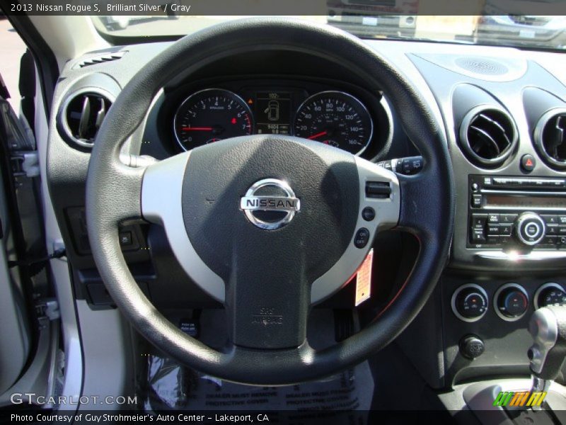 Brilliant Silver / Gray 2013 Nissan Rogue S