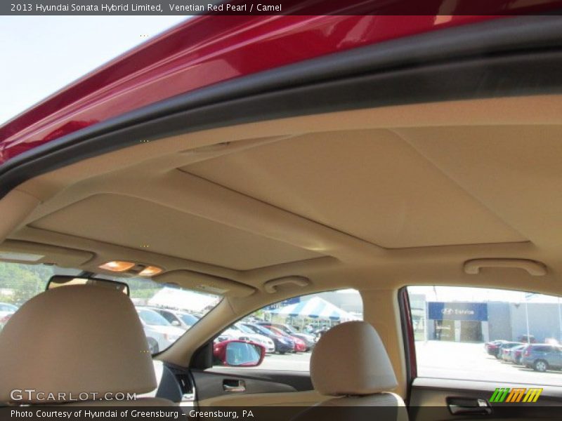 Venetian Red Pearl / Camel 2013 Hyundai Sonata Hybrid Limited