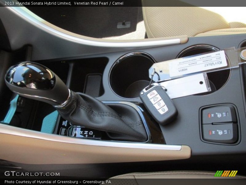 Venetian Red Pearl / Camel 2013 Hyundai Sonata Hybrid Limited