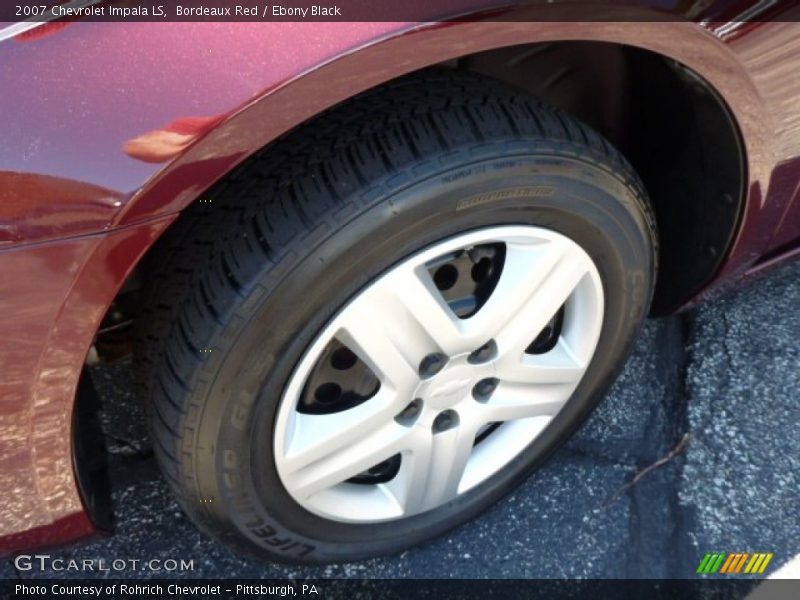 Bordeaux Red / Ebony Black 2007 Chevrolet Impala LS