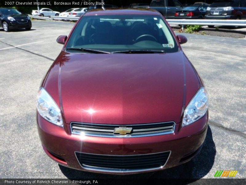 Bordeaux Red / Ebony Black 2007 Chevrolet Impala LS