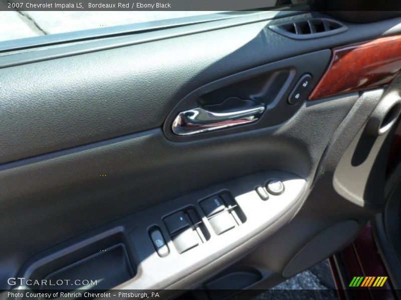 Bordeaux Red / Ebony Black 2007 Chevrolet Impala LS