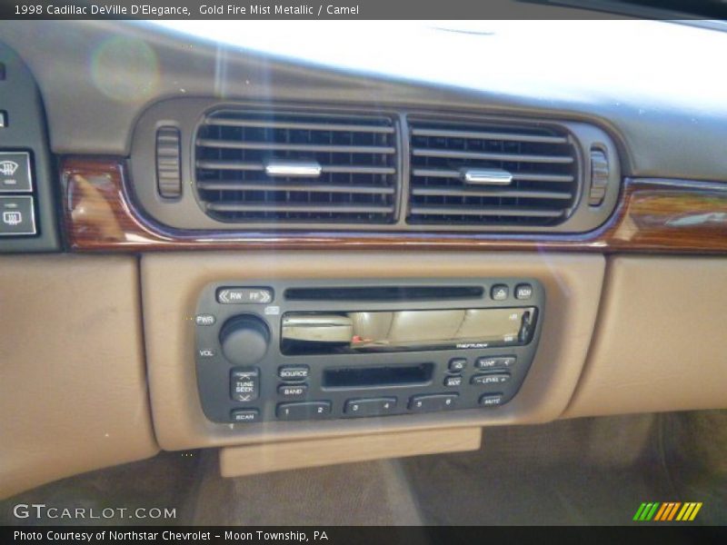 Gold Fire Mist Metallic / Camel 1998 Cadillac DeVille D'Elegance