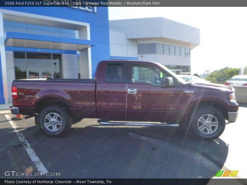 Dark Toreador Red Metallic / Medium/Dark Flint 2006 Ford F150 XLT SuperCab 4x4