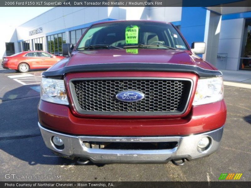 Dark Toreador Red Metallic / Medium/Dark Flint 2006 Ford F150 XLT SuperCab 4x4