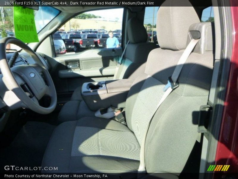 Dark Toreador Red Metallic / Medium/Dark Flint 2006 Ford F150 XLT SuperCab 4x4