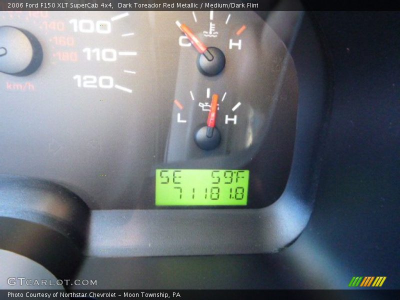 Dark Toreador Red Metallic / Medium/Dark Flint 2006 Ford F150 XLT SuperCab 4x4
