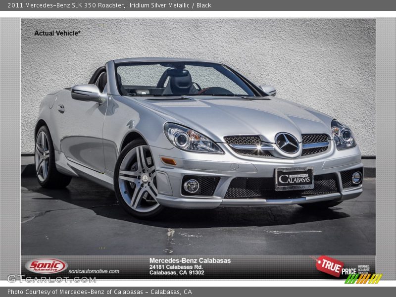 Iridium Silver Metallic / Black 2011 Mercedes-Benz SLK 350 Roadster