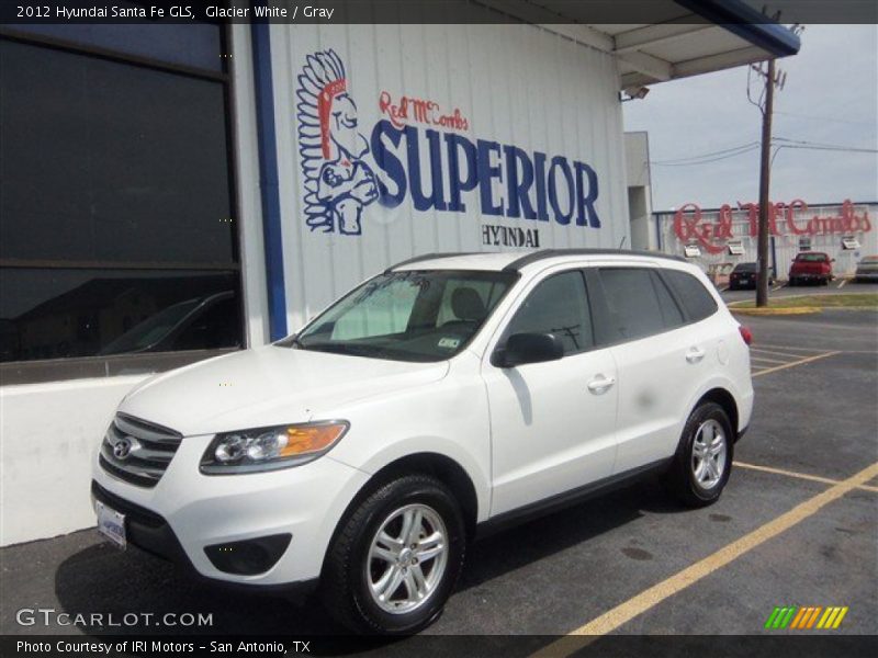 Glacier White / Gray 2012 Hyundai Santa Fe GLS