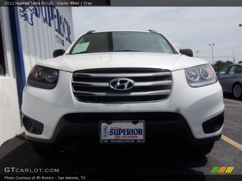 Glacier White / Gray 2012 Hyundai Santa Fe GLS