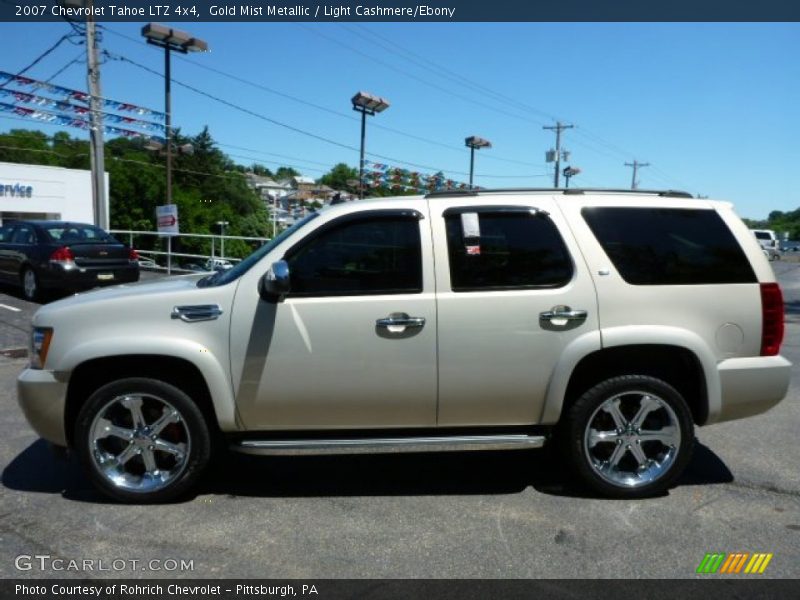 Gold Mist Metallic / Light Cashmere/Ebony 2007 Chevrolet Tahoe LTZ 4x4