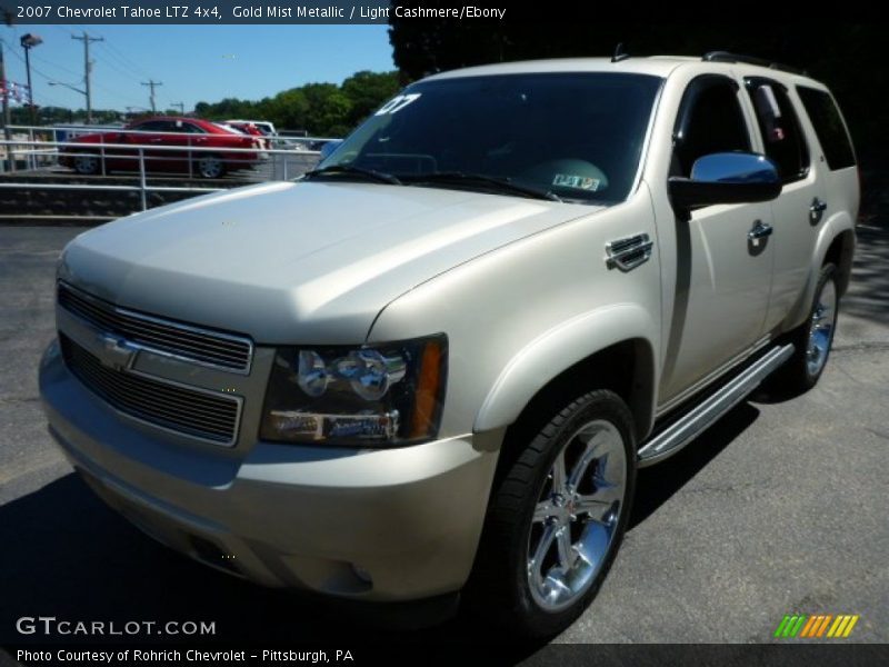 Gold Mist Metallic / Light Cashmere/Ebony 2007 Chevrolet Tahoe LTZ 4x4