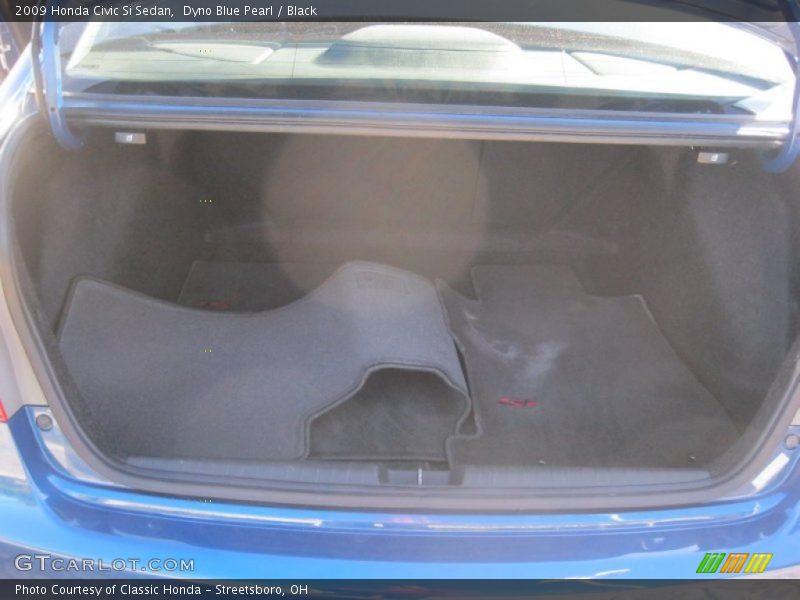 Dyno Blue Pearl / Black 2009 Honda Civic Si Sedan