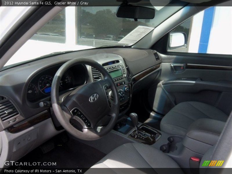 Glacier White / Gray 2012 Hyundai Santa Fe GLS
