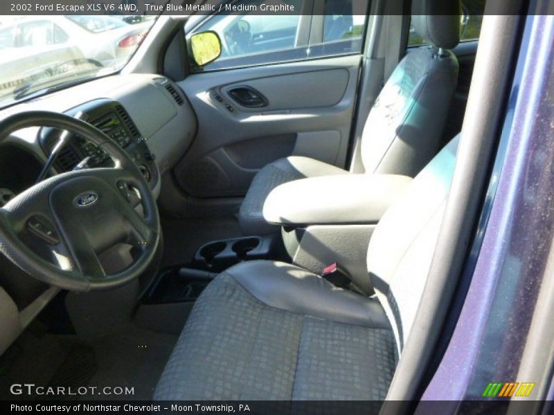 True Blue Metallic / Medium Graphite 2002 Ford Escape XLS V6 4WD