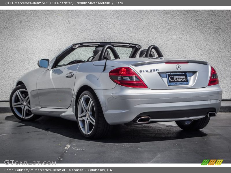 Iridium Silver Metallic / Black 2011 Mercedes-Benz SLK 350 Roadster