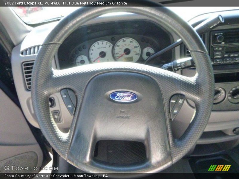 True Blue Metallic / Medium Graphite 2002 Ford Escape XLS V6 4WD