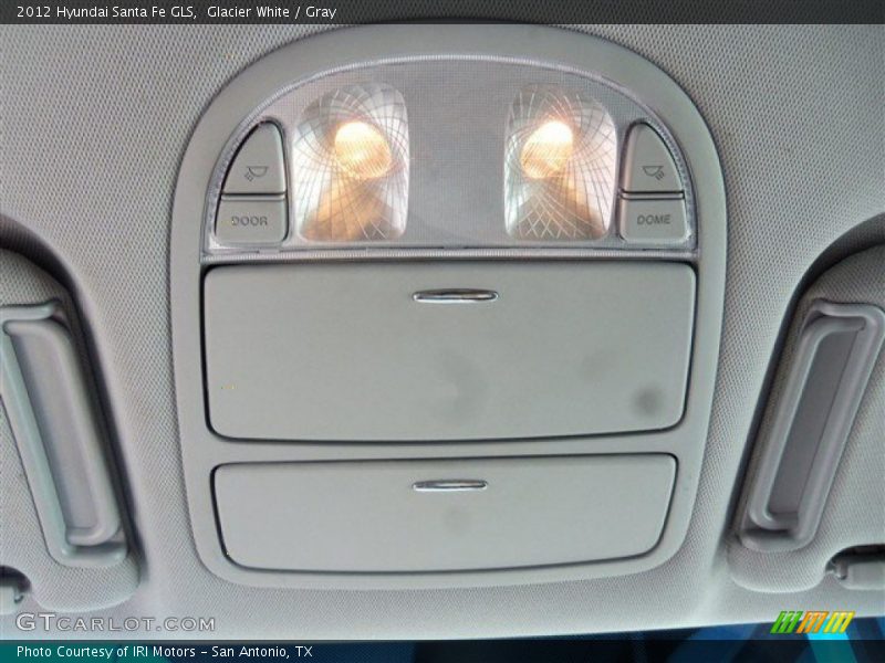 Glacier White / Gray 2012 Hyundai Santa Fe GLS