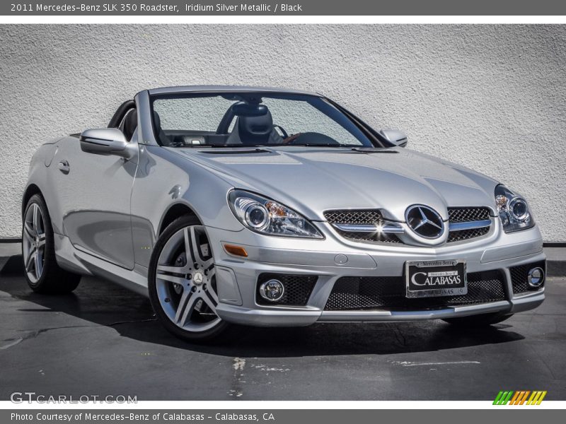 Iridium Silver Metallic / Black 2011 Mercedes-Benz SLK 350 Roadster