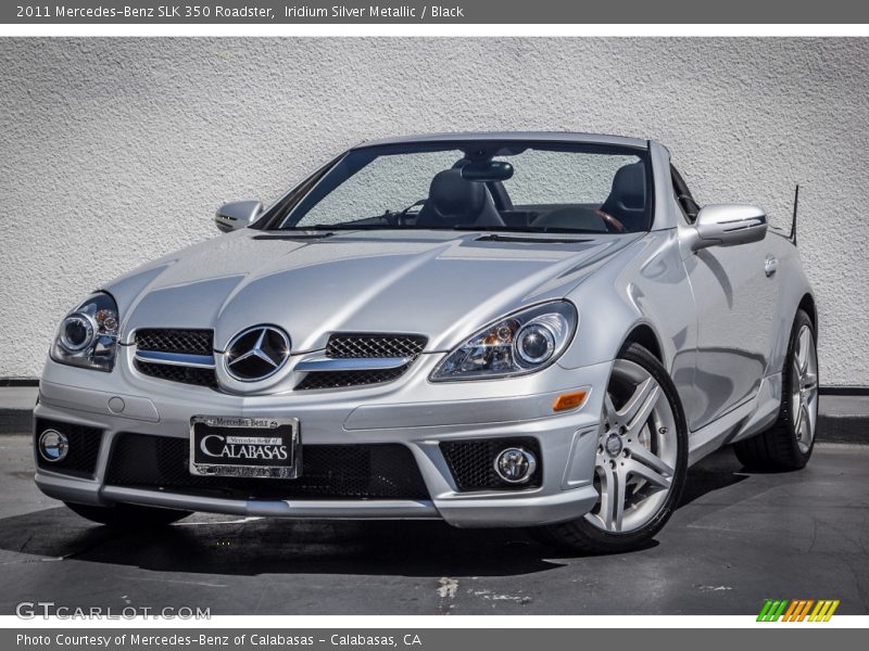 Iridium Silver Metallic / Black 2011 Mercedes-Benz SLK 350 Roadster