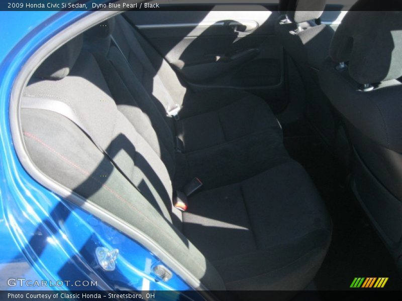 Dyno Blue Pearl / Black 2009 Honda Civic Si Sedan