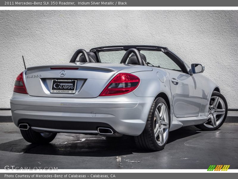 Iridium Silver Metallic / Black 2011 Mercedes-Benz SLK 350 Roadster