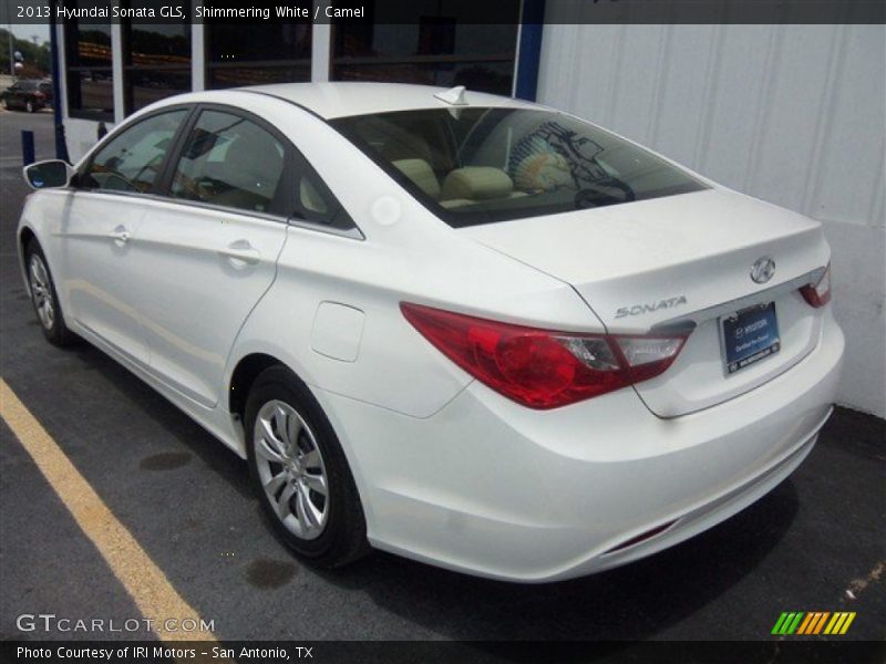 Shimmering White / Camel 2013 Hyundai Sonata GLS