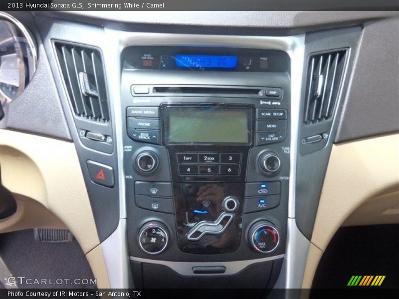 Shimmering White / Camel 2013 Hyundai Sonata GLS