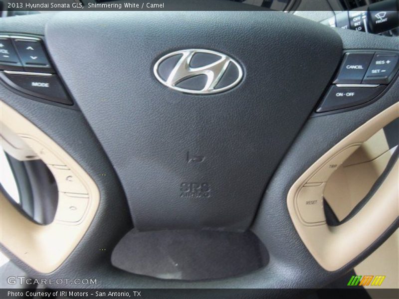 Shimmering White / Camel 2013 Hyundai Sonata GLS