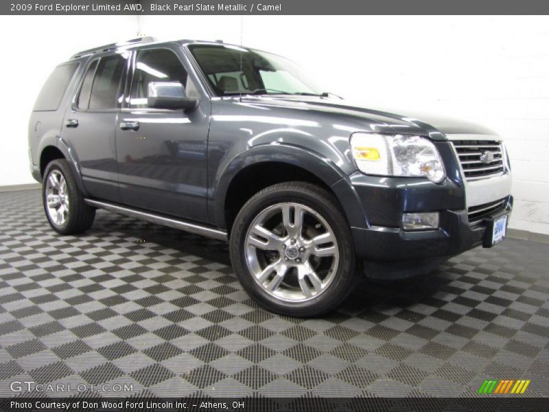 Black Pearl Slate Metallic / Camel 2009 Ford Explorer Limited AWD