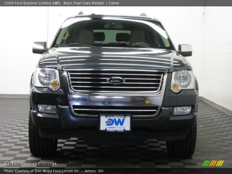 Black Pearl Slate Metallic / Camel 2009 Ford Explorer Limited AWD