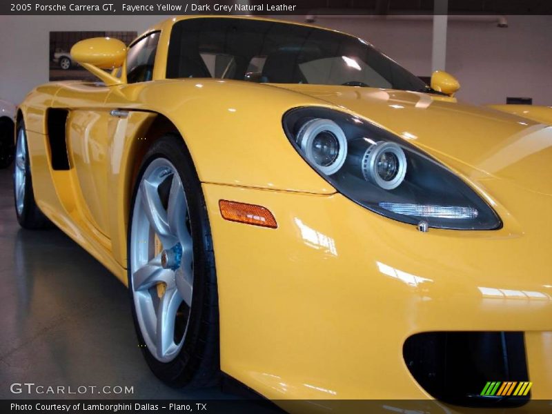 Fayence Yellow / Dark Grey Natural Leather 2005 Porsche Carrera GT