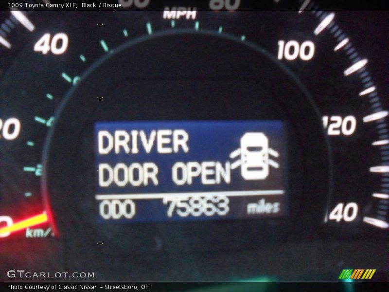 Black / Bisque 2009 Toyota Camry XLE