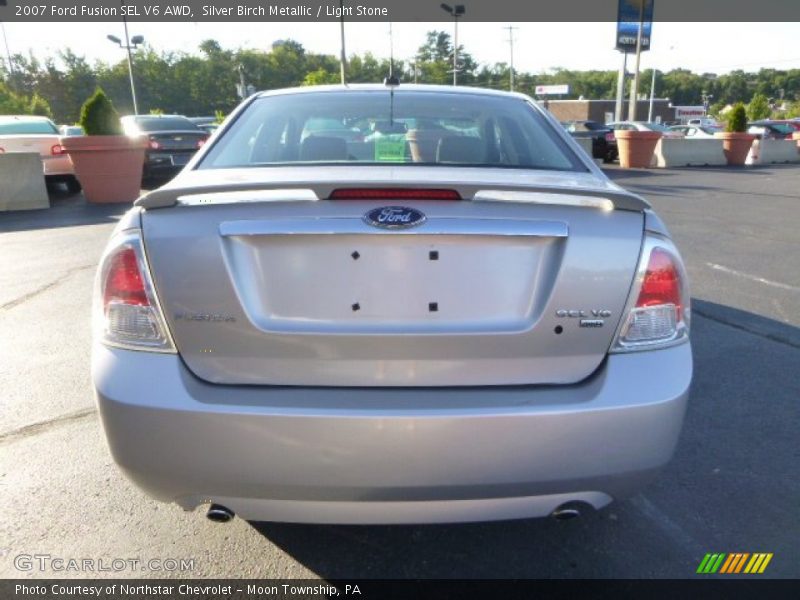 Silver Birch Metallic / Light Stone 2007 Ford Fusion SEL V6 AWD