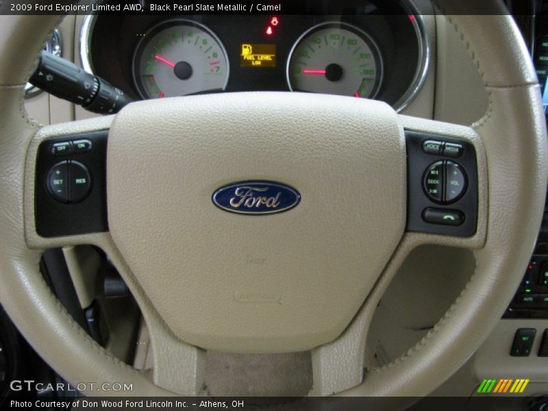 Black Pearl Slate Metallic / Camel 2009 Ford Explorer Limited AWD