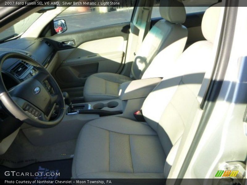 Silver Birch Metallic / Light Stone 2007 Ford Fusion SEL V6 AWD